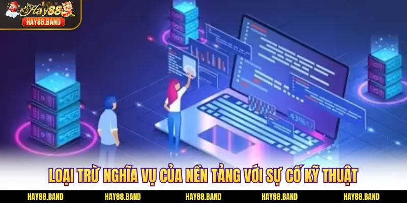 Loại trừ nghĩa vụ của nền tảng với sự cố kỹ thuật